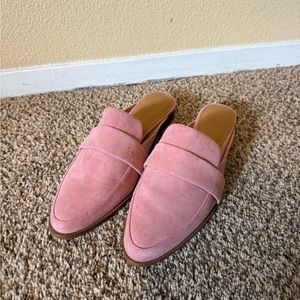 Pink Suede Slip-On Loafers - Rebecca Minkoff size 7.5
